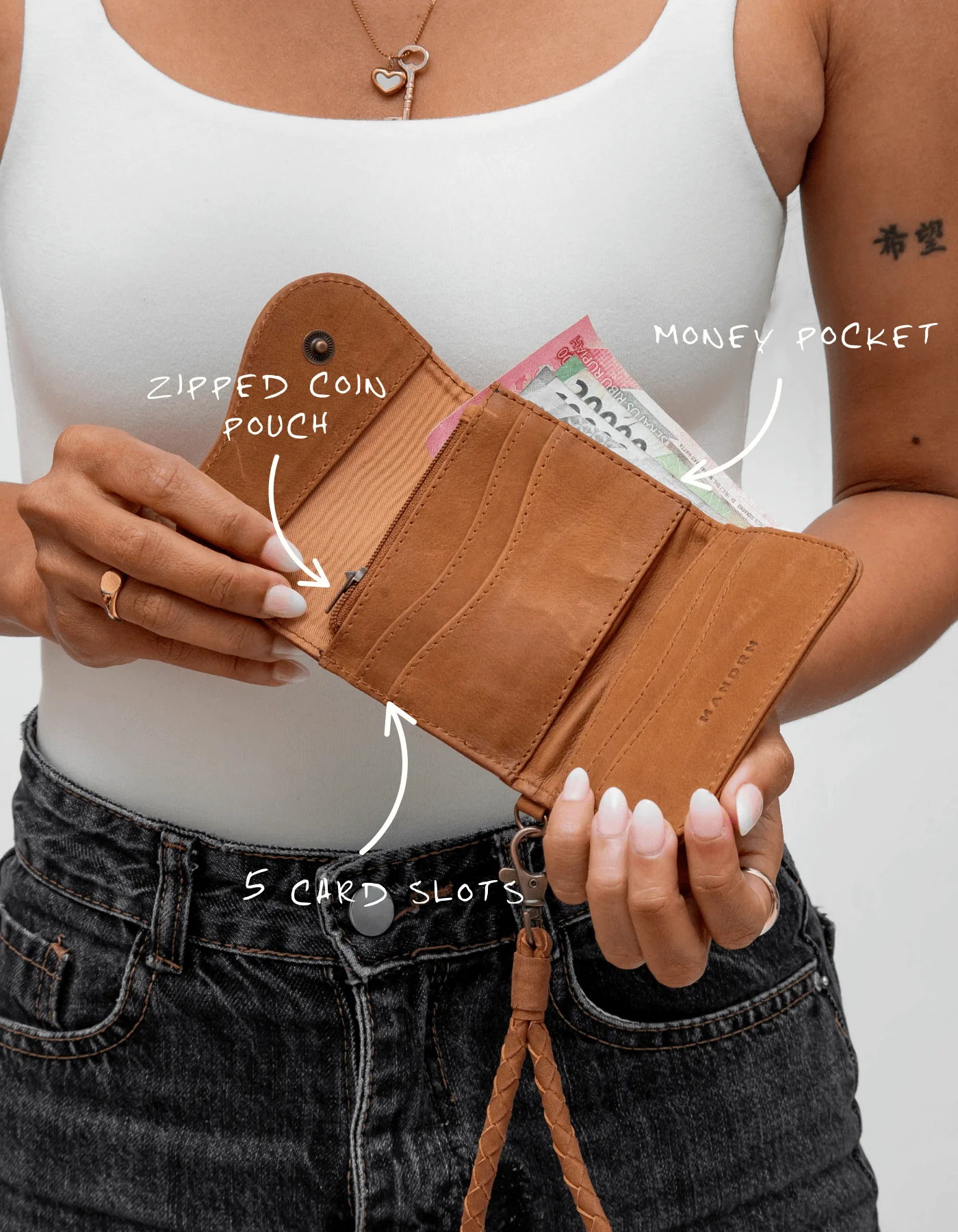 Noa Wallet - Saddle (Light) - Image 5