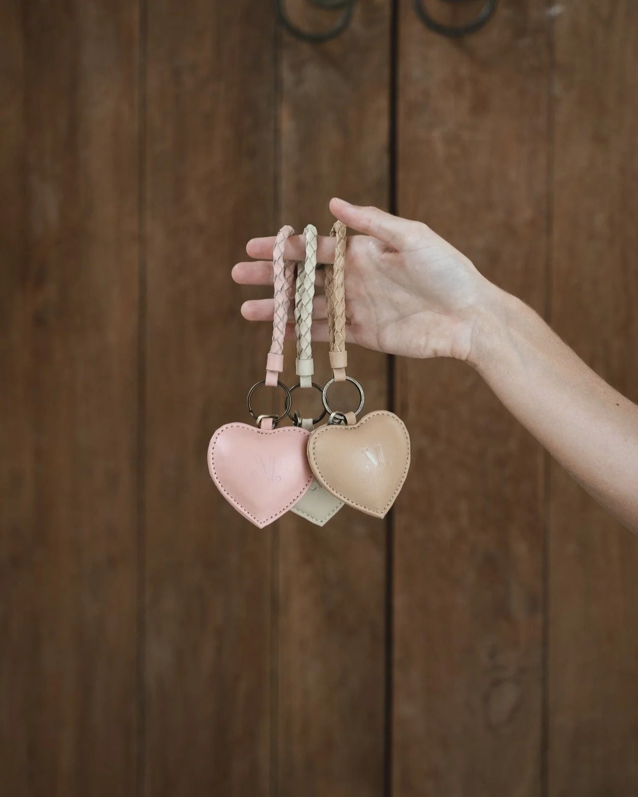 Puffy Heart Keychain - Bone - Image 5