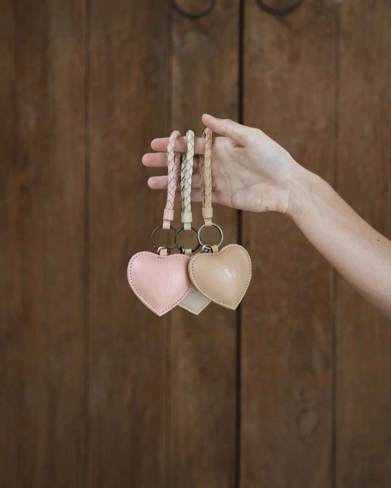 Puffy Heart Keychain - Sand - Image 5