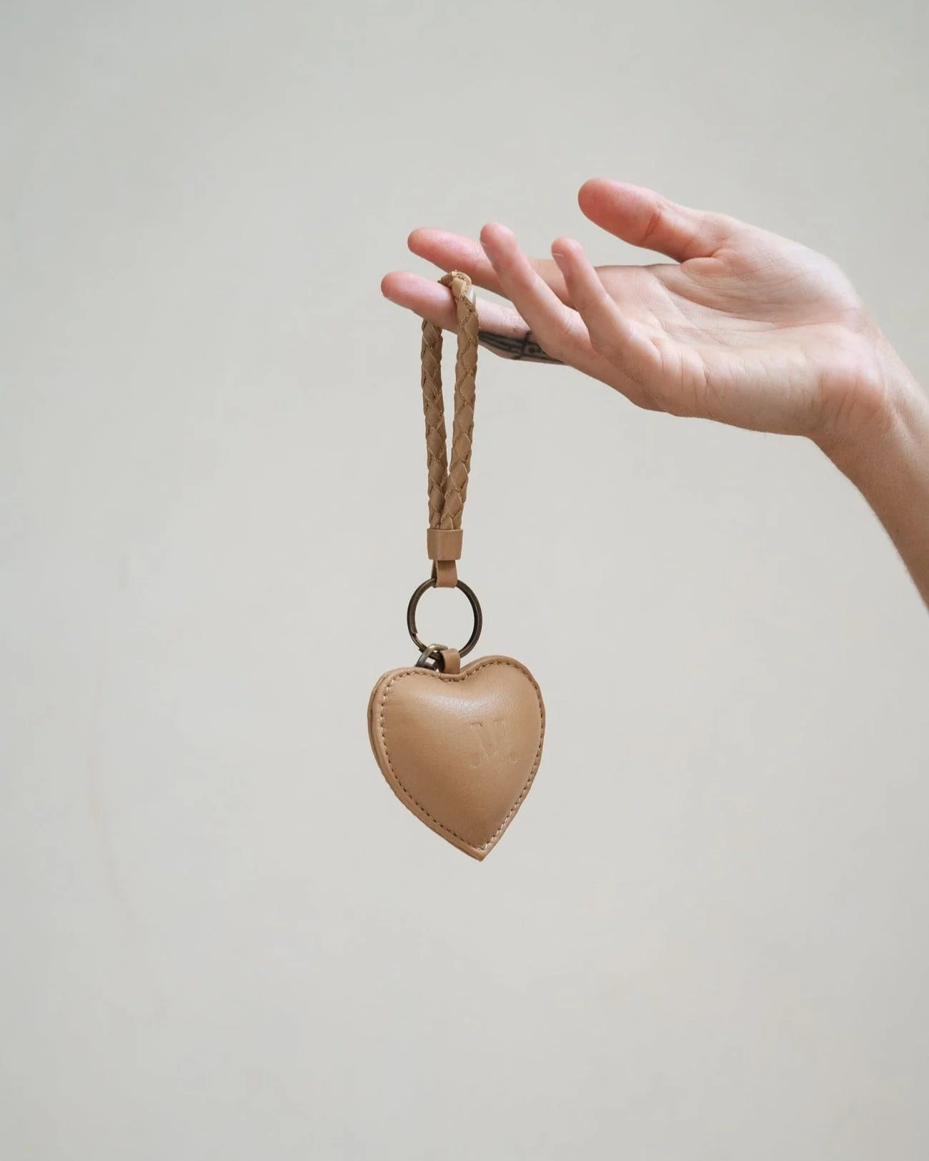 Puffy Heart Keychain - Sand - Image 7