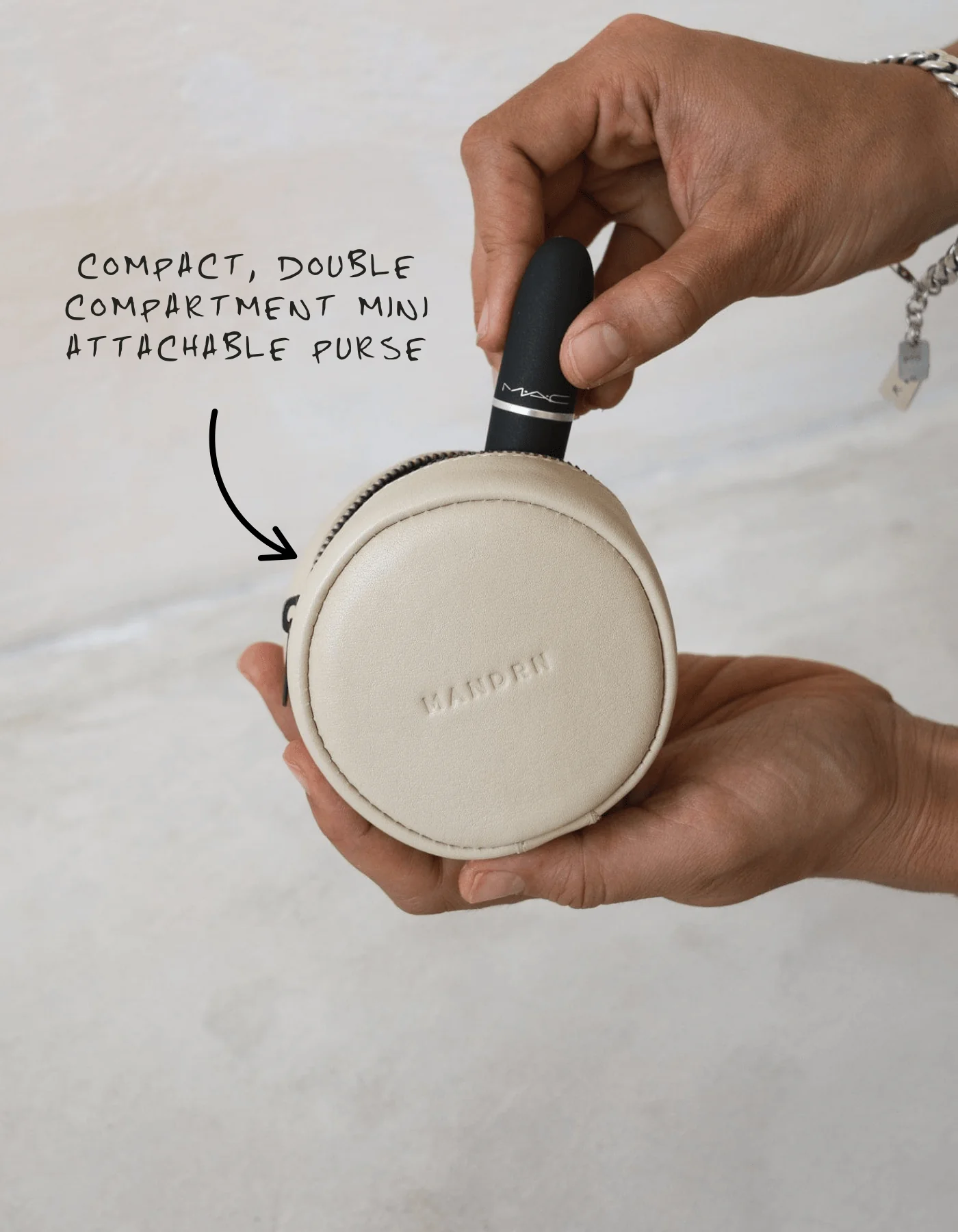 Rover Circle Pouch - Bone - Image 4