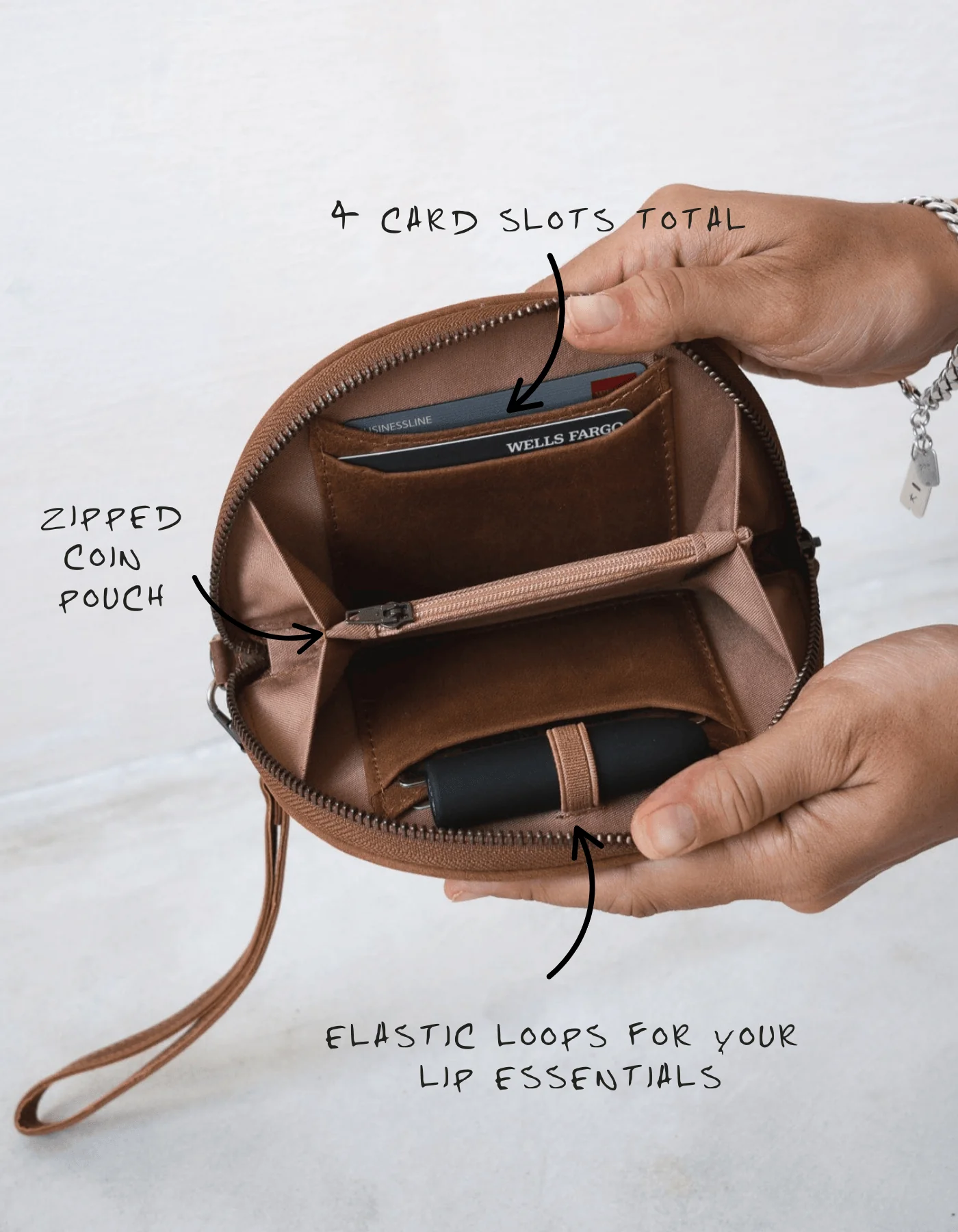 [PRE-ORDER] Wedge Wallet - Saddle (Light) - Image 4