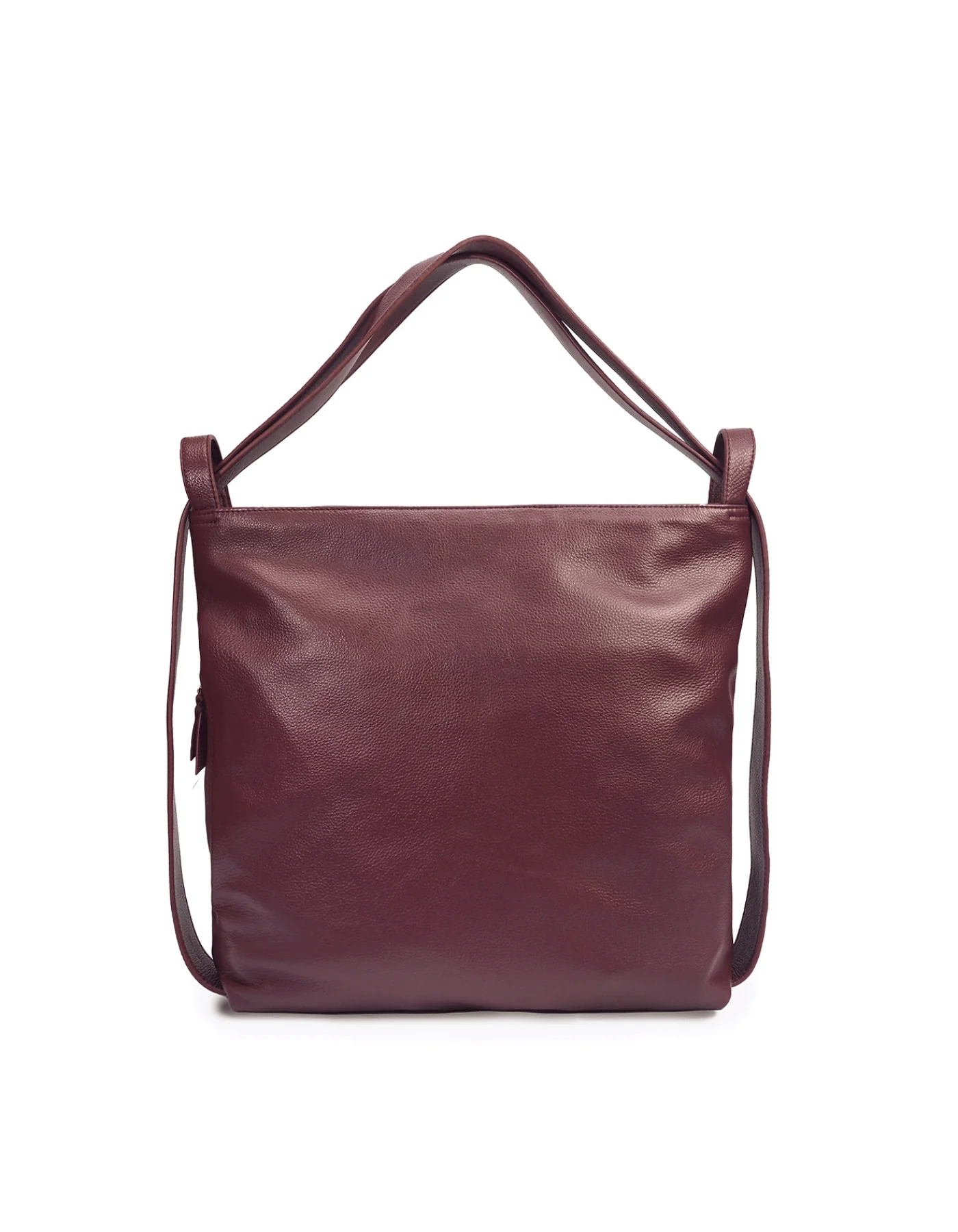 Woven Evra Tote - Burgundy - Image 3