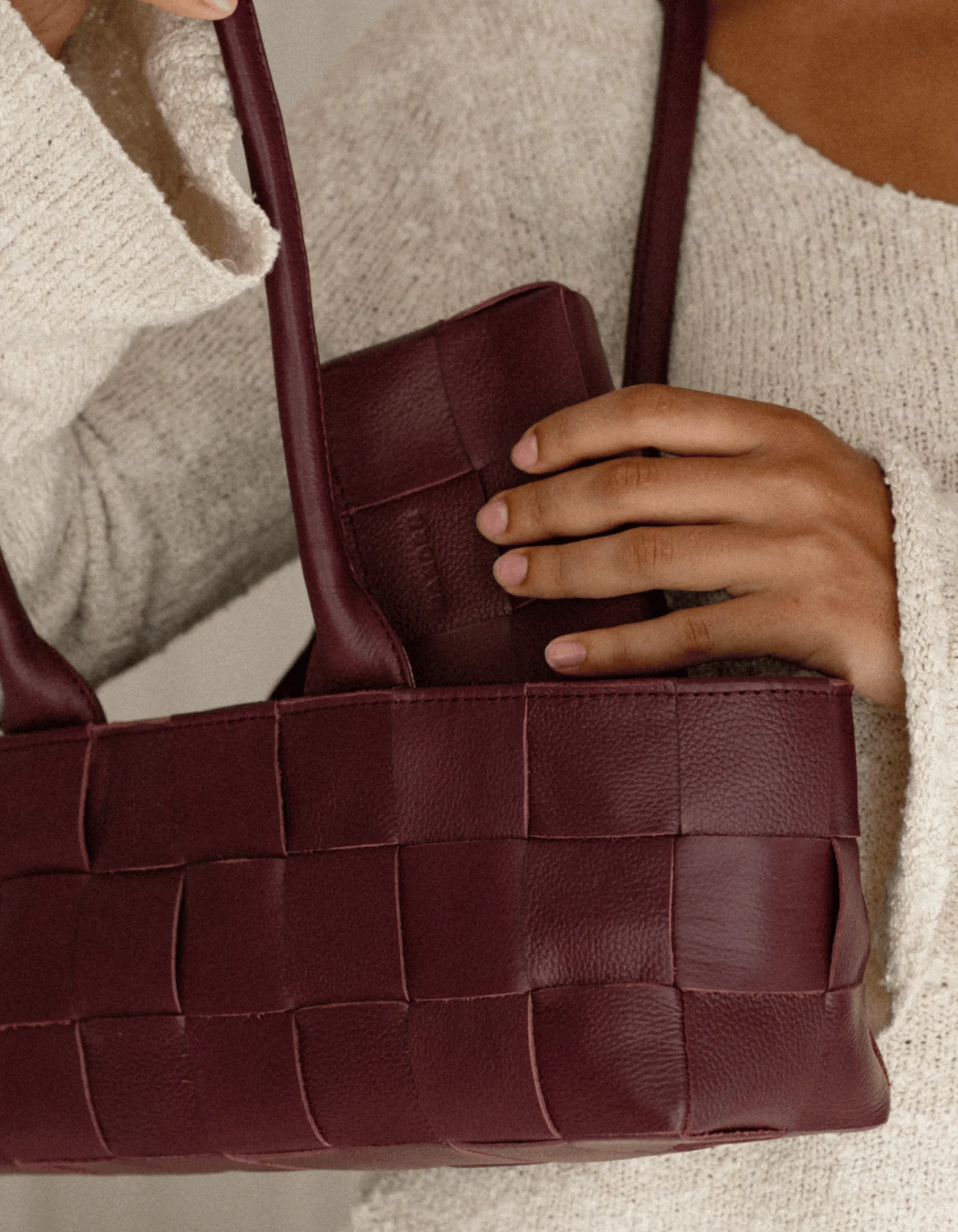 Woven Rosalie - Burgundy - Image 10