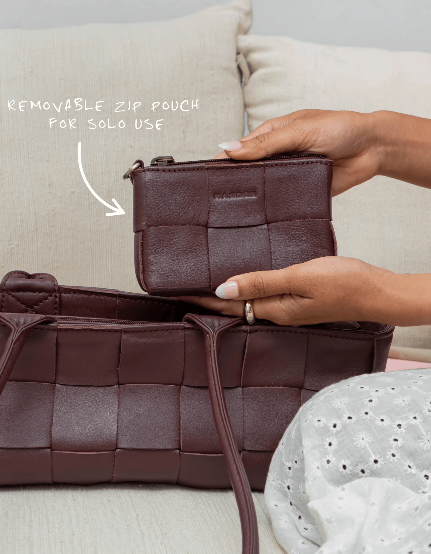 Woven Rosalie - Burgundy - Image 9